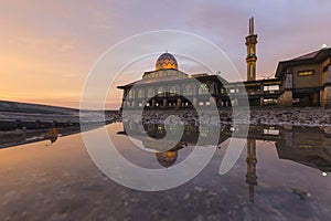 Masjid Al Hussain in Kuala Perlis city, Malaysia photo